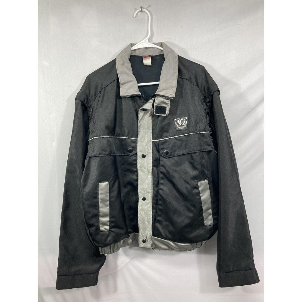 Thor Motorcycle Vest, Jacket vintage motocross Dirt Bike Made In USA Size Large